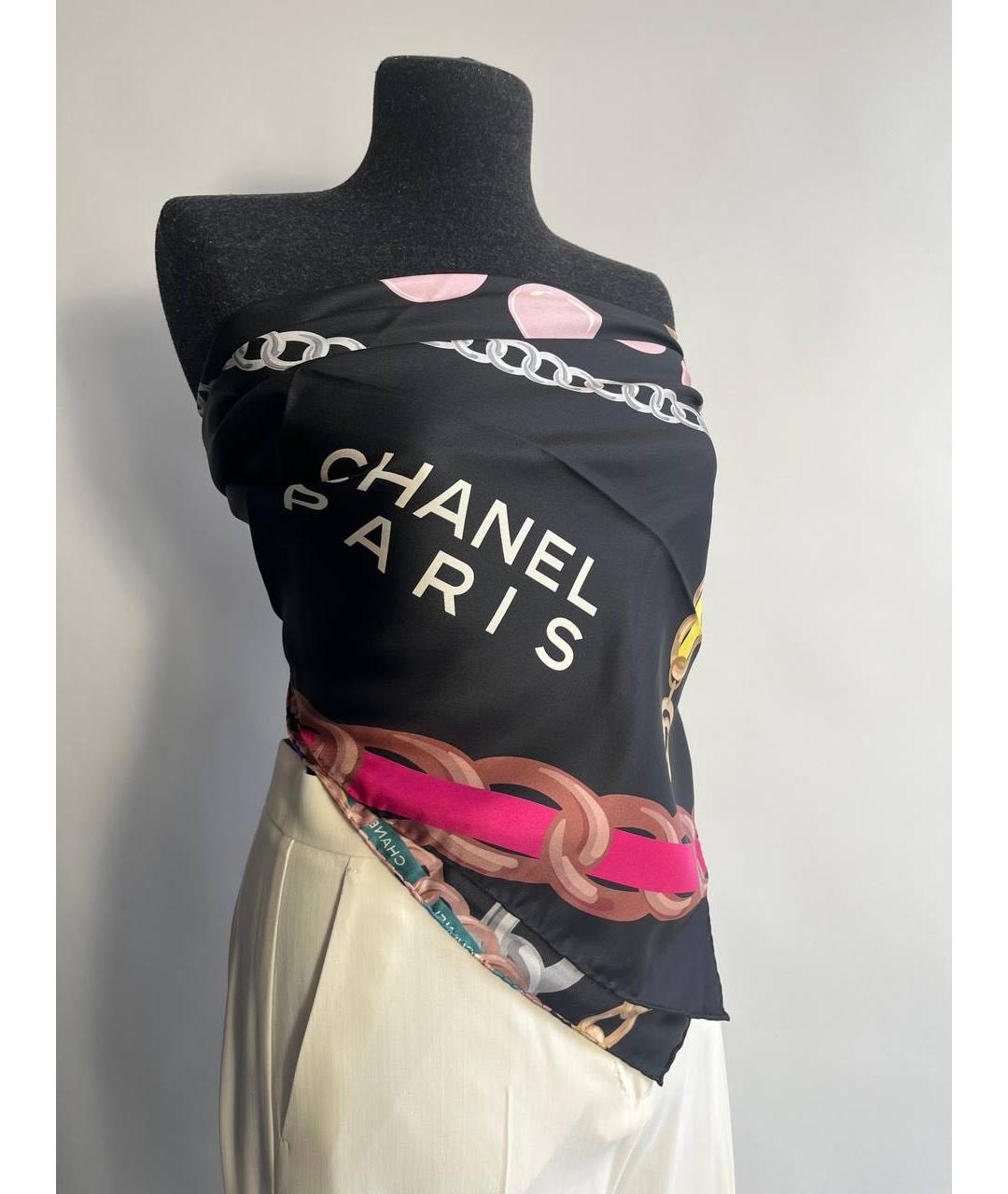 CHANEL Мульти шелковый платок, фото 5
