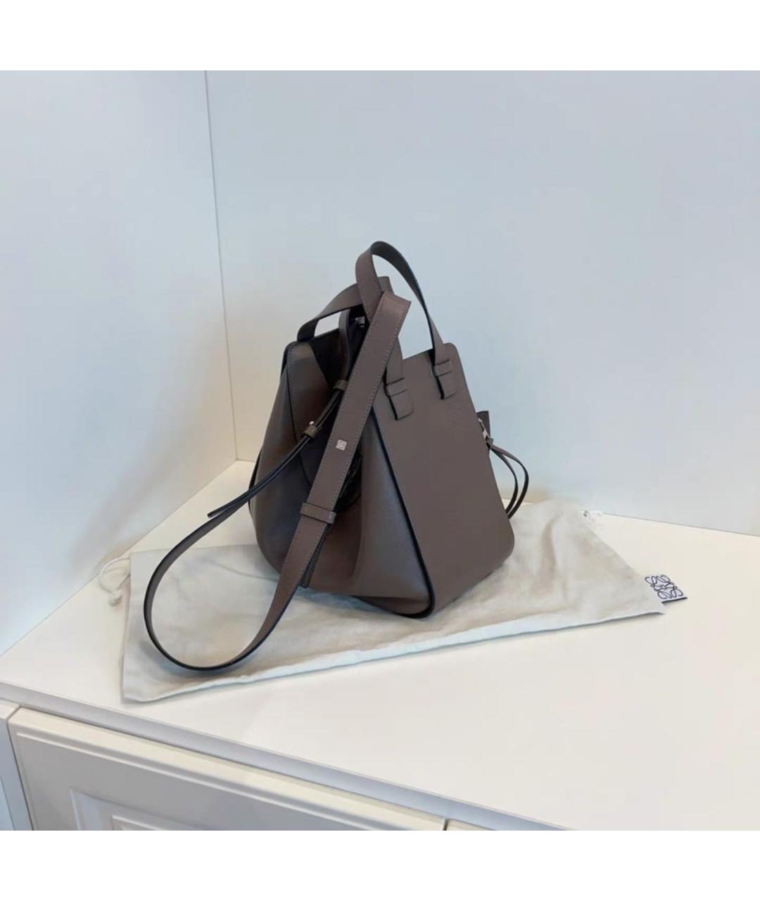 LOEWE Коричневая кожаная сумка тоут, фото 5
