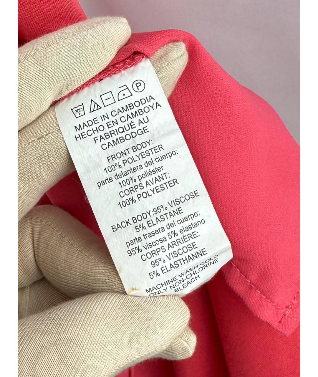 MICHAEL MICHAEL KORS Коралловая вискозная майка, фото 8