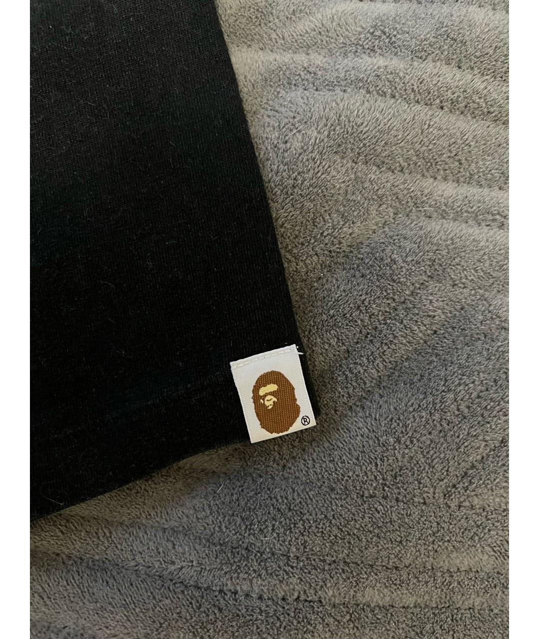 BAPE Черная хлопковая футболка, фото 5