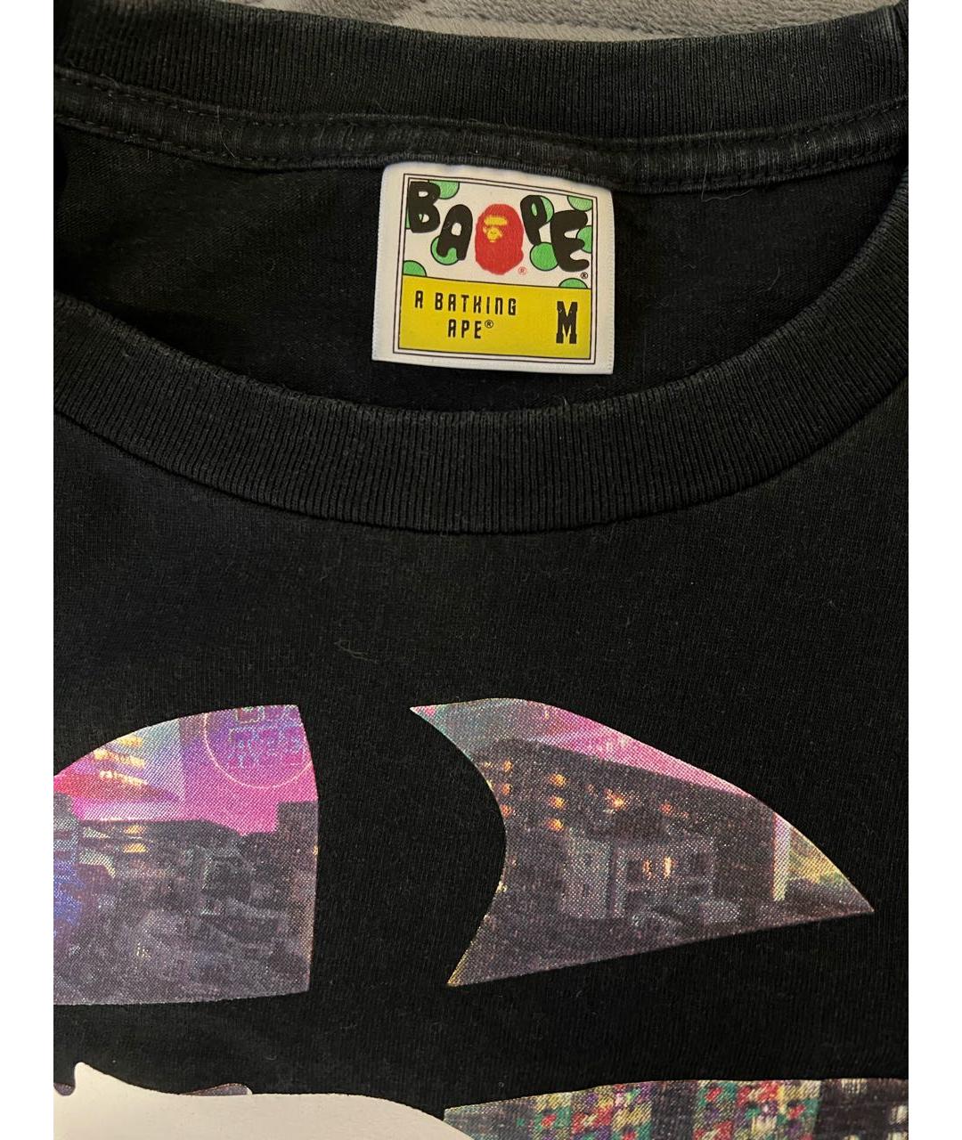 BAPE Черная хлопковая футболка, фото 6