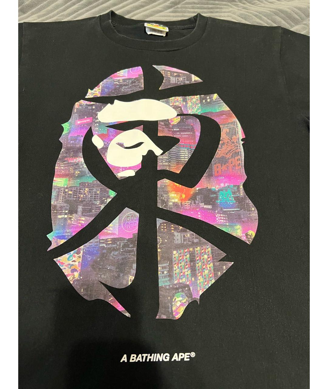 BAPE Черная хлопковая футболка, фото 3