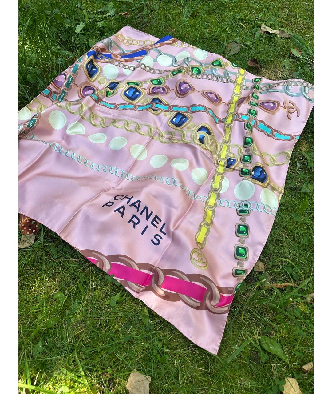 CHANEL Мульти шелковый платок, фото 4