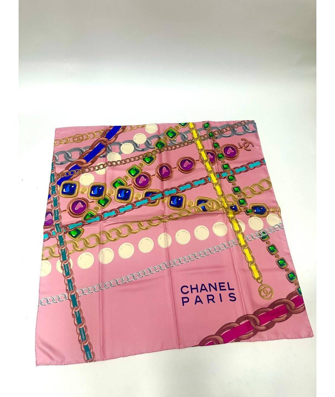 CHANEL Мульти шелковый платок, фото 8