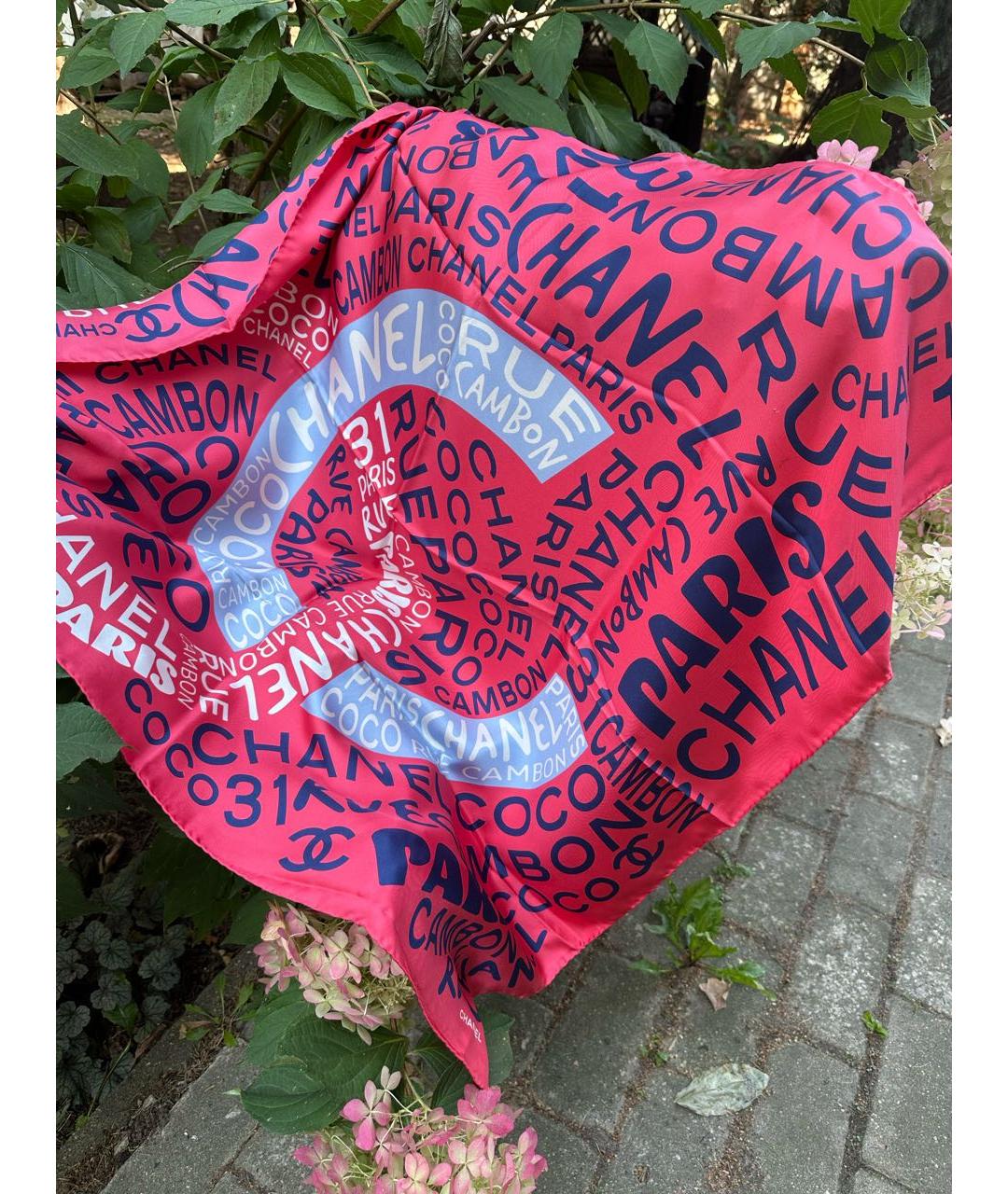 CHANEL Мульти шелковый платок, фото 8