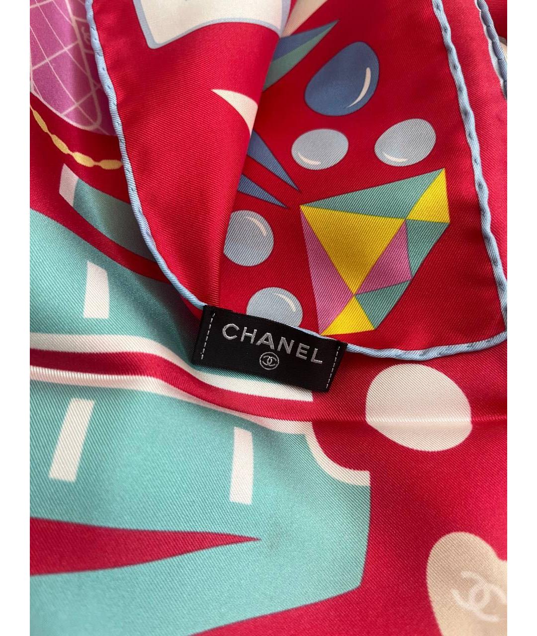 CHANEL Мульти шелковый платок, фото 3