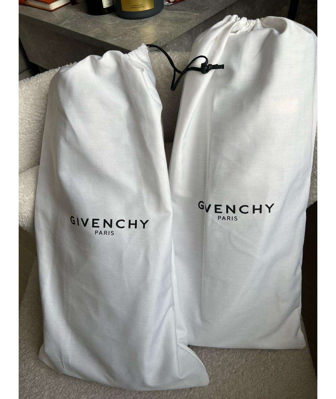 GIVENCHY Черные кожаные сапоги, фото 4