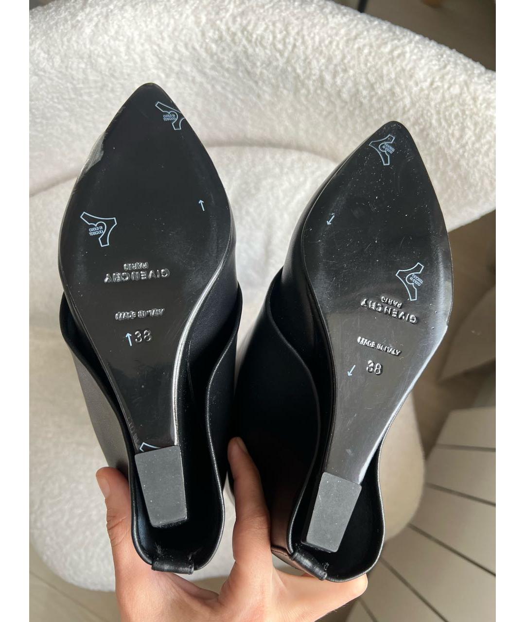 GIVENCHY Черные кожаные сапоги, фото 3