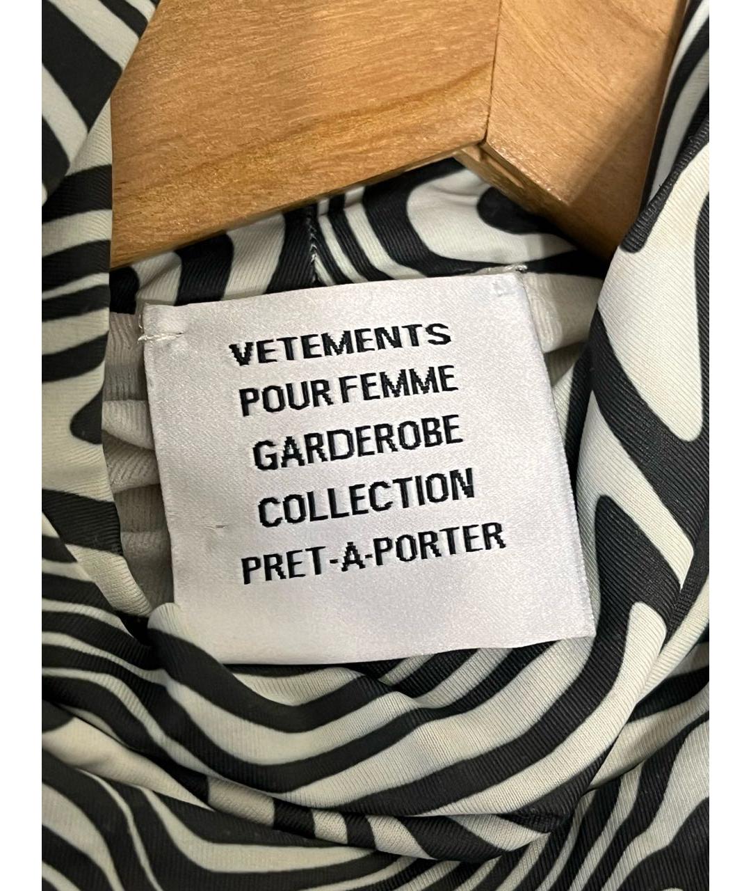 VETEMENTS Белое полиамидовое вечернее платье, фото 4