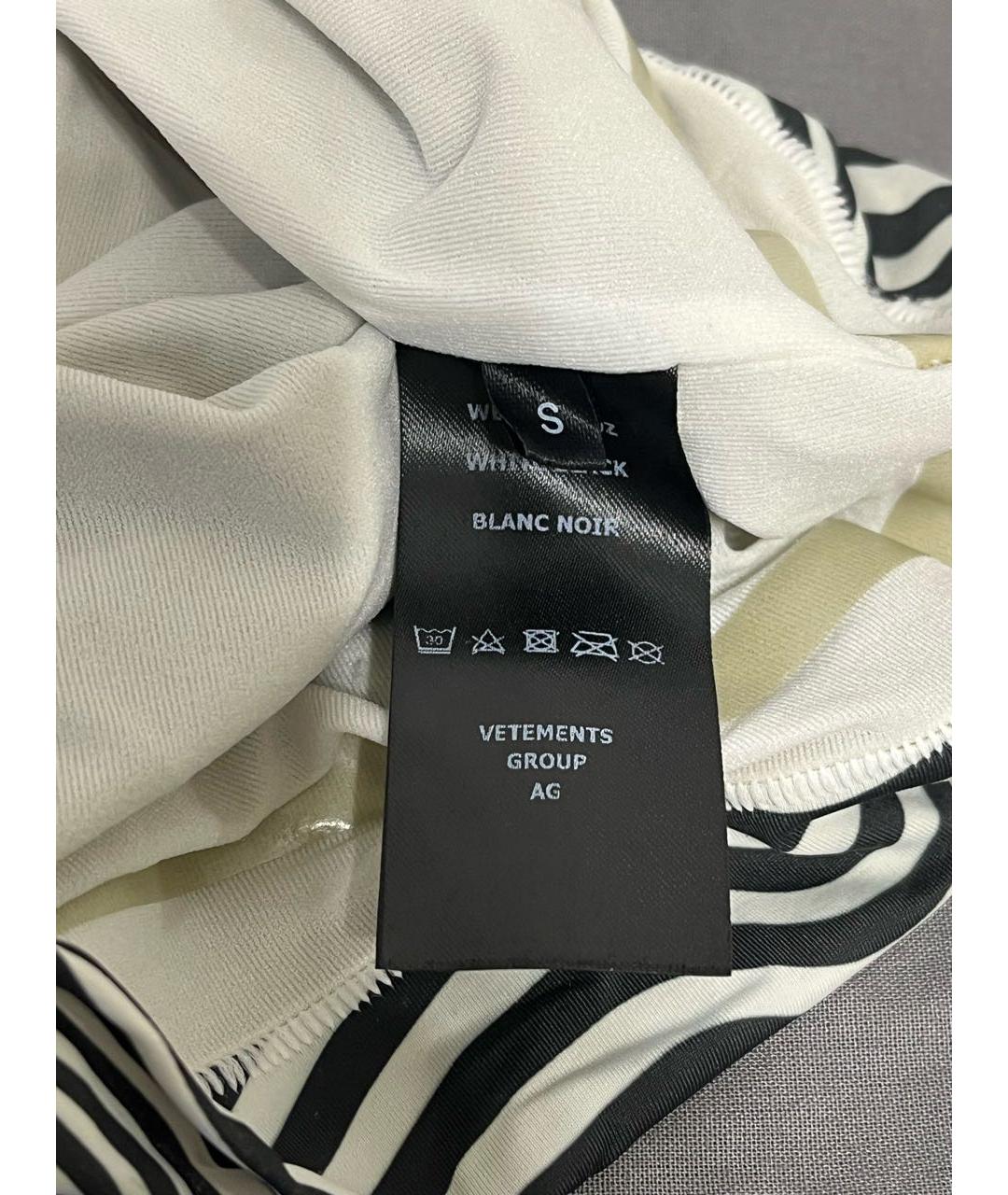 VETEMENTS Белое полиамидовое вечернее платье, фото 5