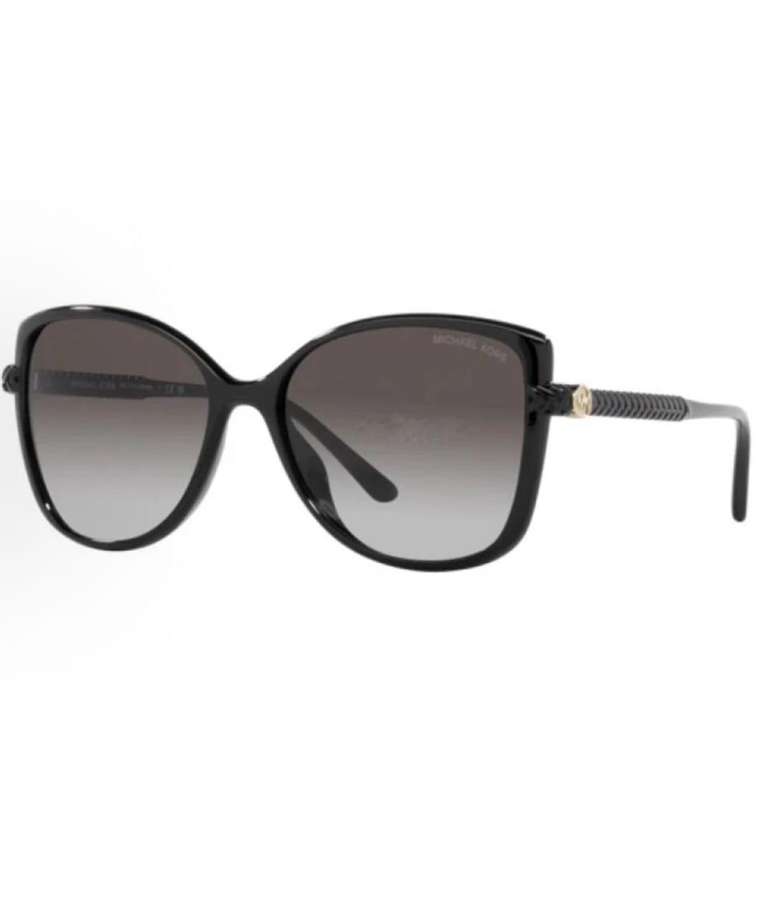 MICHAEL KORS Черные пластиковые солнцезащитные очки, фото 1