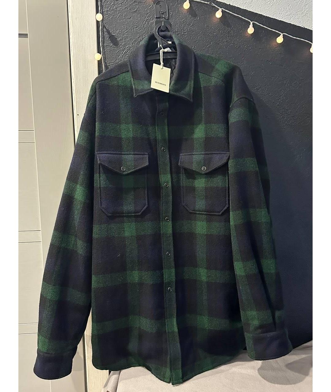 VETEMENTS Темно-синяя шерстяная куртка, фото 8