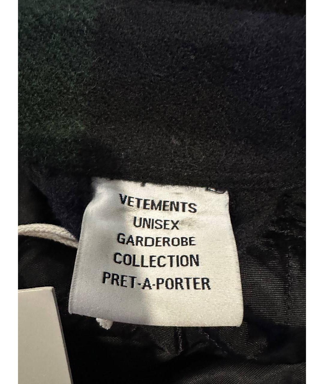 VETEMENTS Темно-синяя шерстяная куртка, фото 4