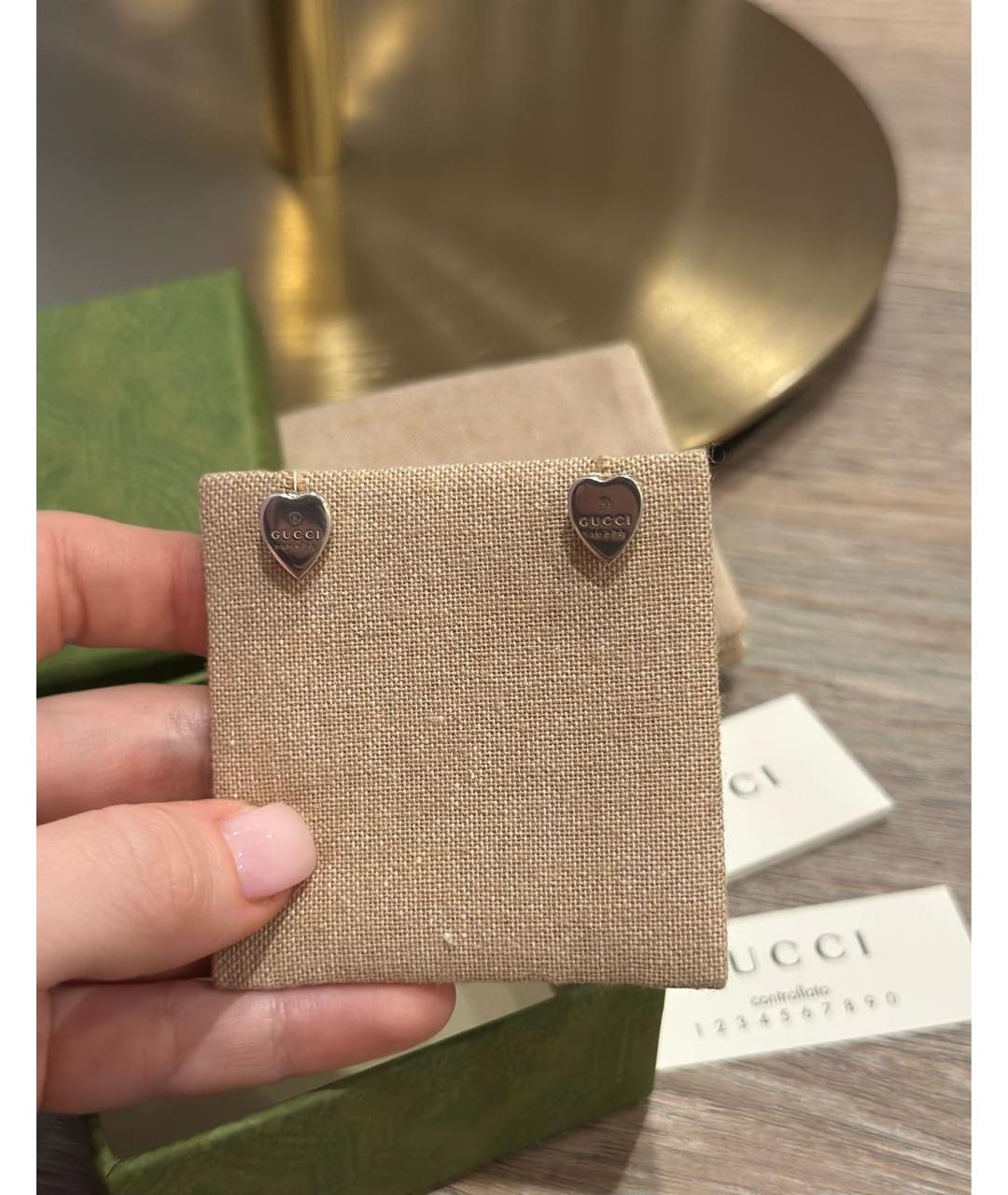 GUCCI Серебряные серебряные серьги, фото 3