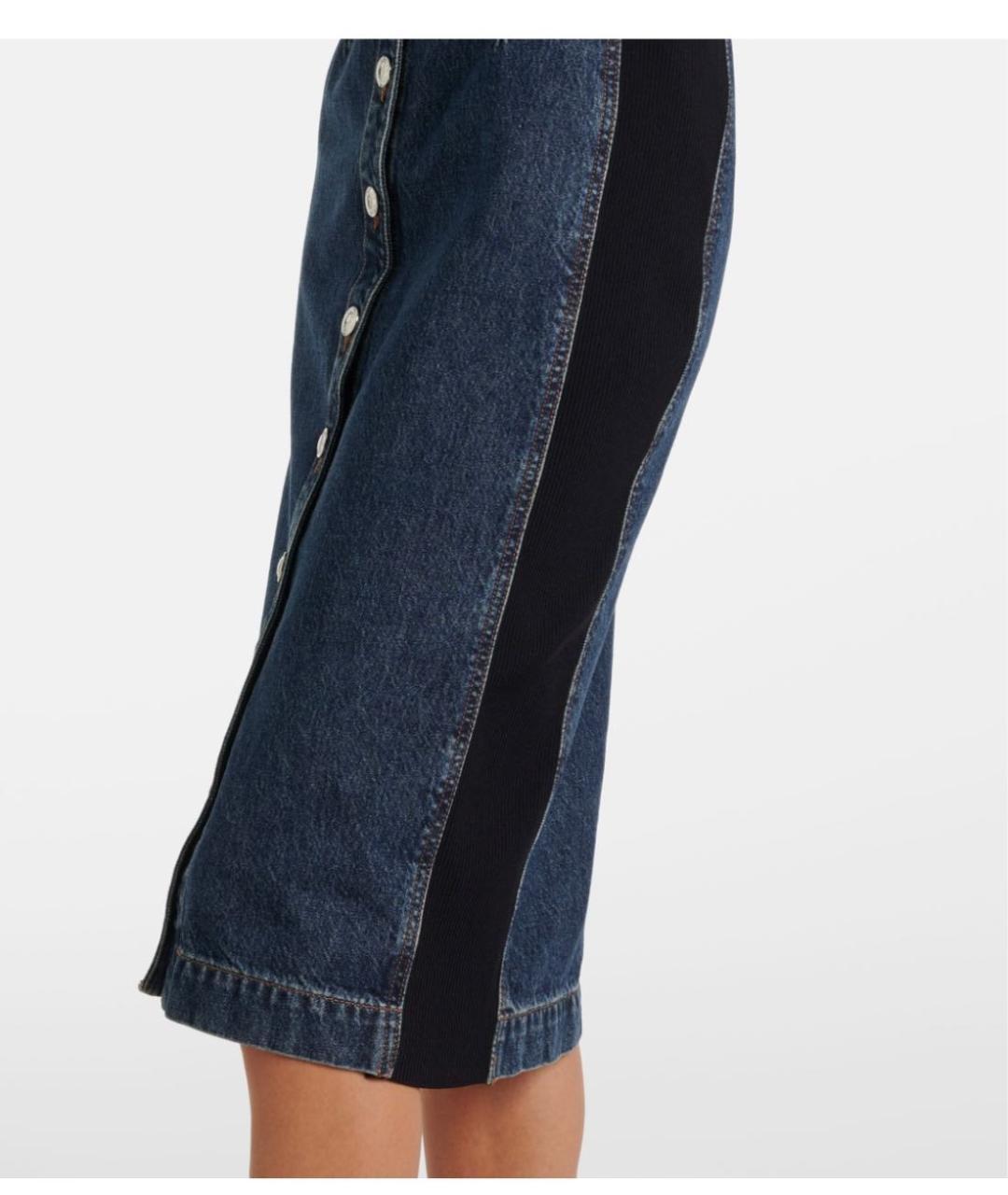 SPORTMAX Синее деним повседневное платье, фото 7