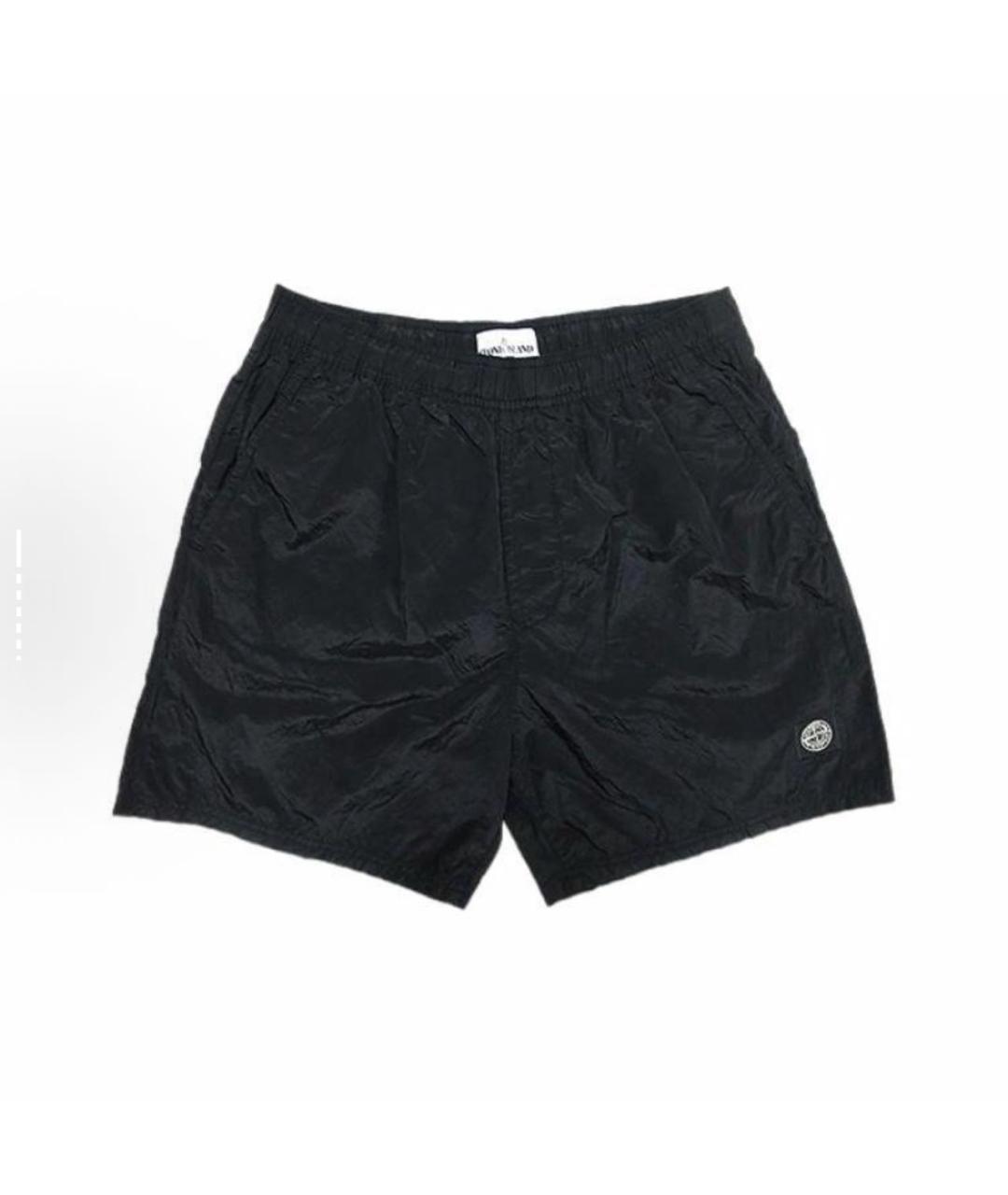 STONE ISLAND Черные шорты, фото 1