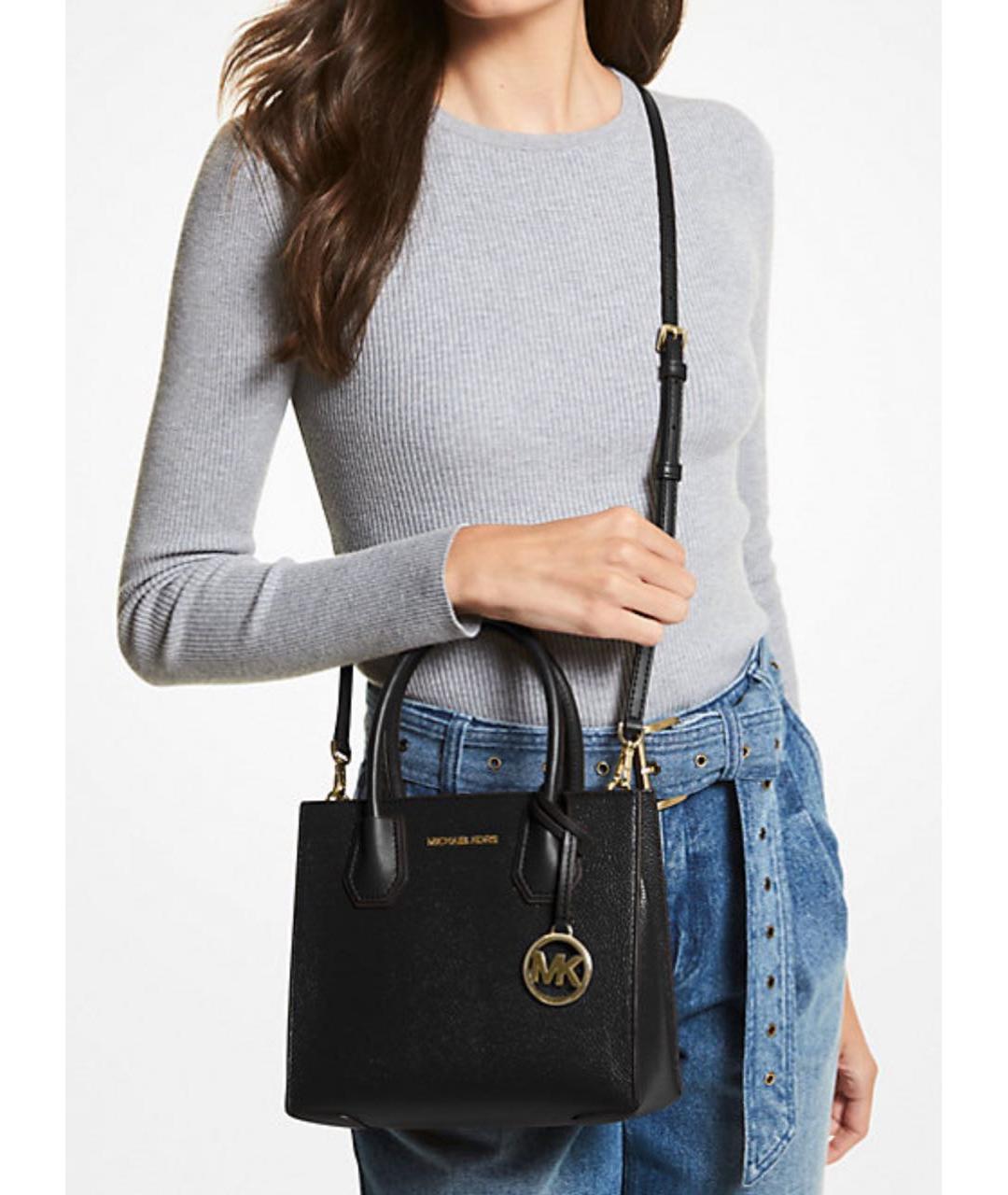 MICHAEL MICHAEL KORS Черная сумка через плечо из лакированной кожи, фото 3
