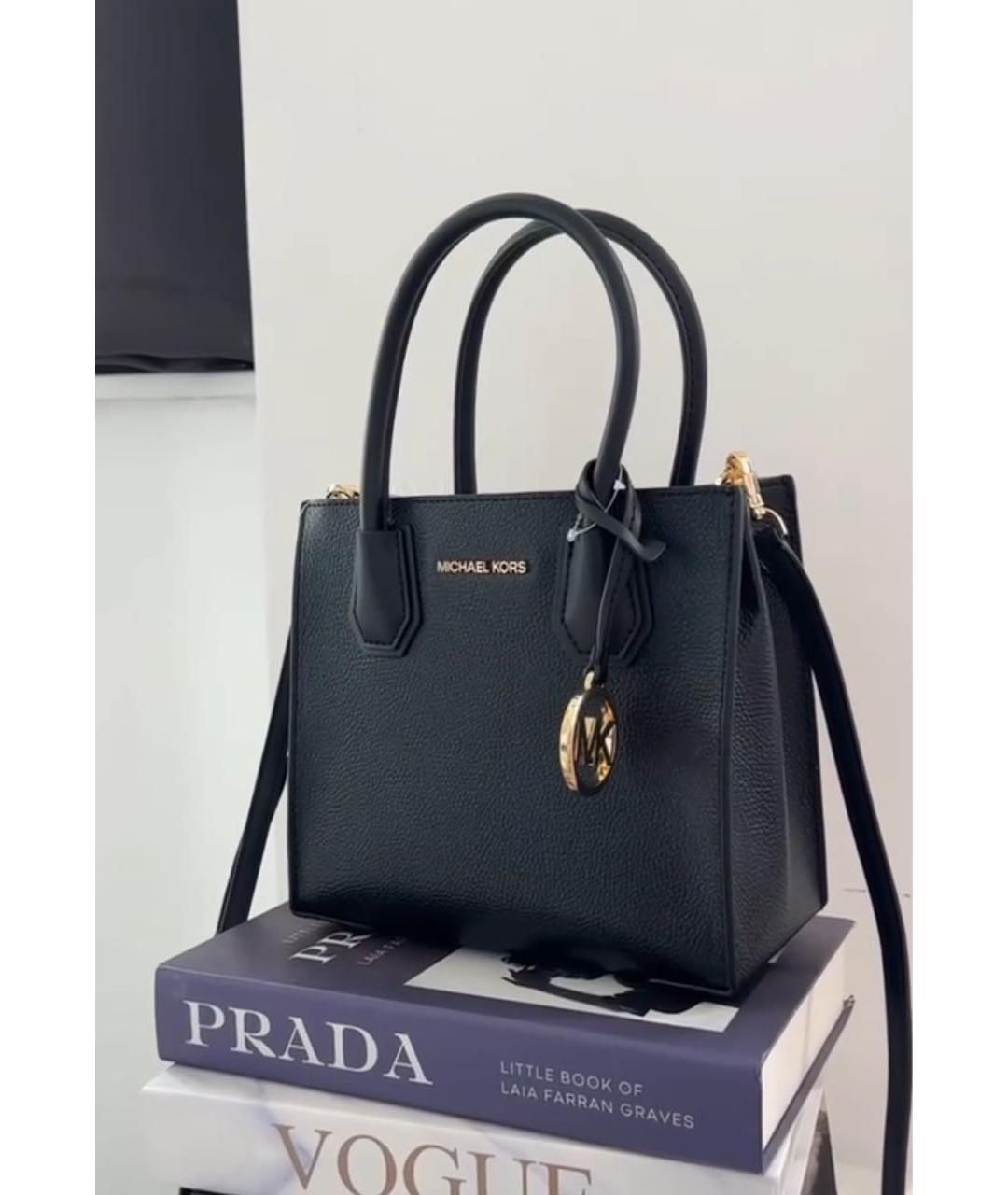 MICHAEL MICHAEL KORS Черная сумка через плечо из лакированной кожи, фото 4