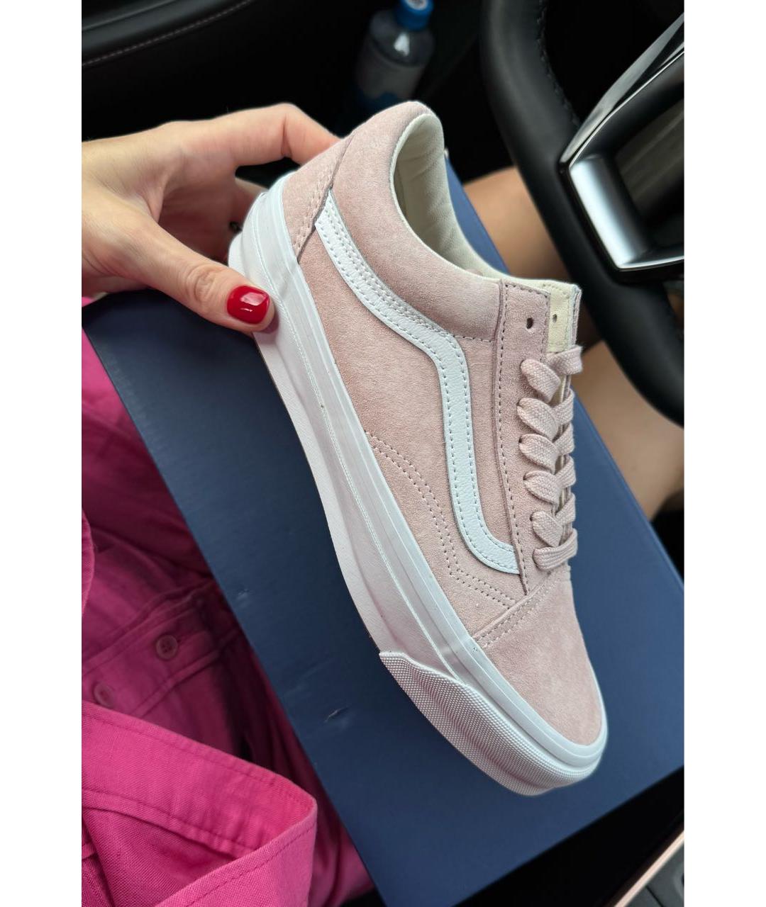 VANS Розовые замшевые кеды, фото 2