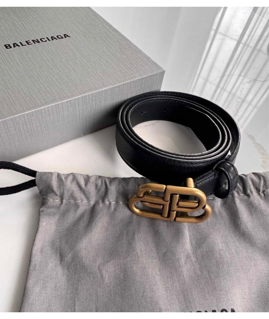 BALENCIAGA Черный ремень, фото 4
