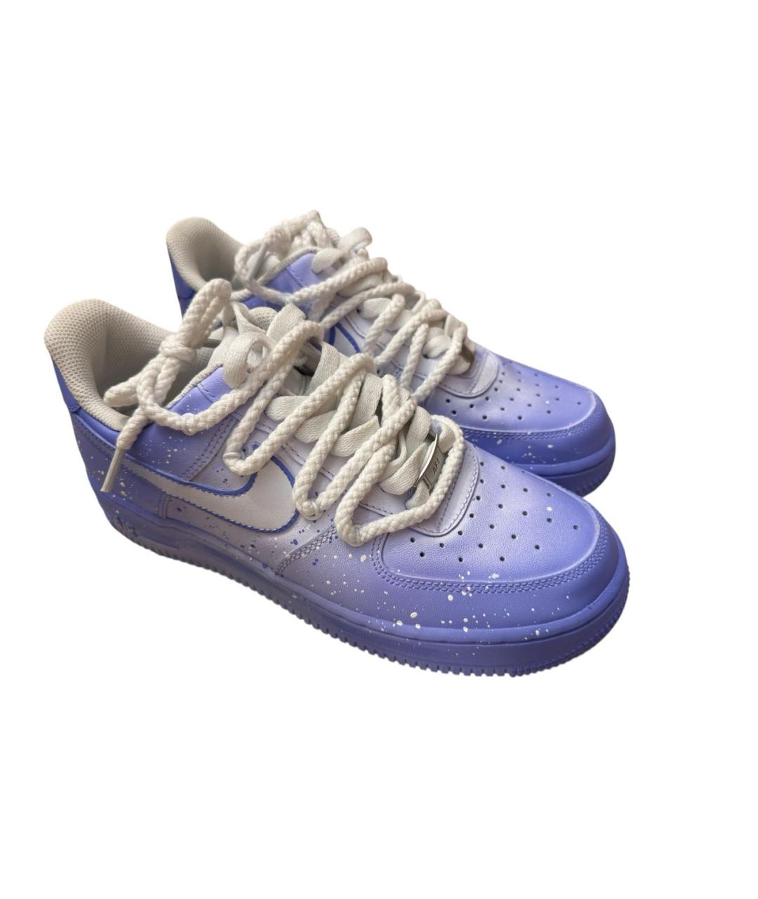 NIKE Фиолетовые кеды из искусственной кожи, фото 2
