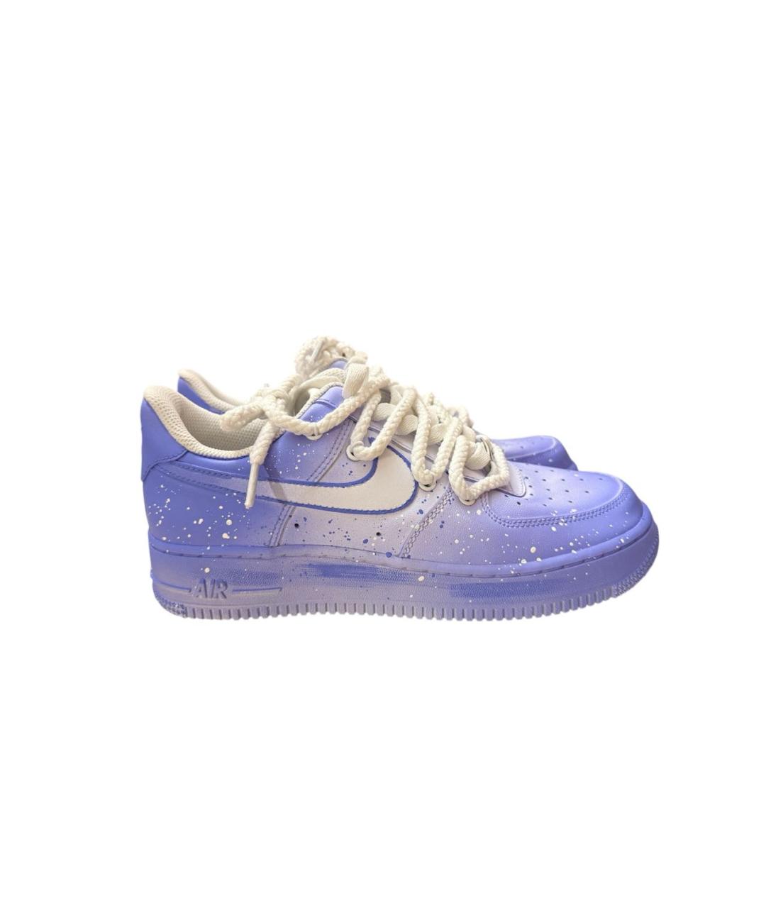 NIKE Фиолетовые кеды из искусственной кожи, фото 6