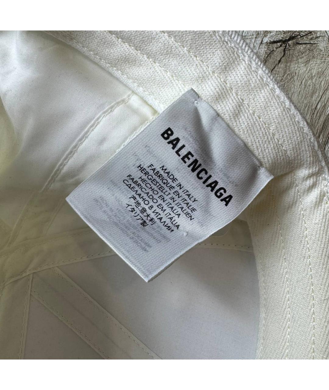 BALENCIAGA Белая кепка/бейсболка, фото 9