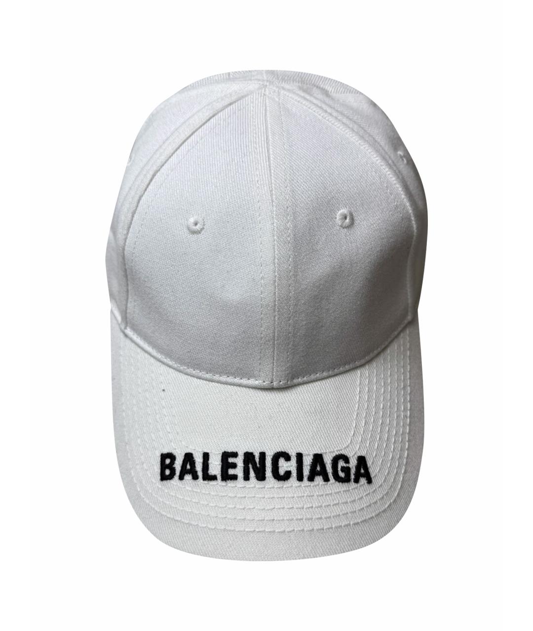 BALENCIAGA Белая кепка/бейсболка, фото 1