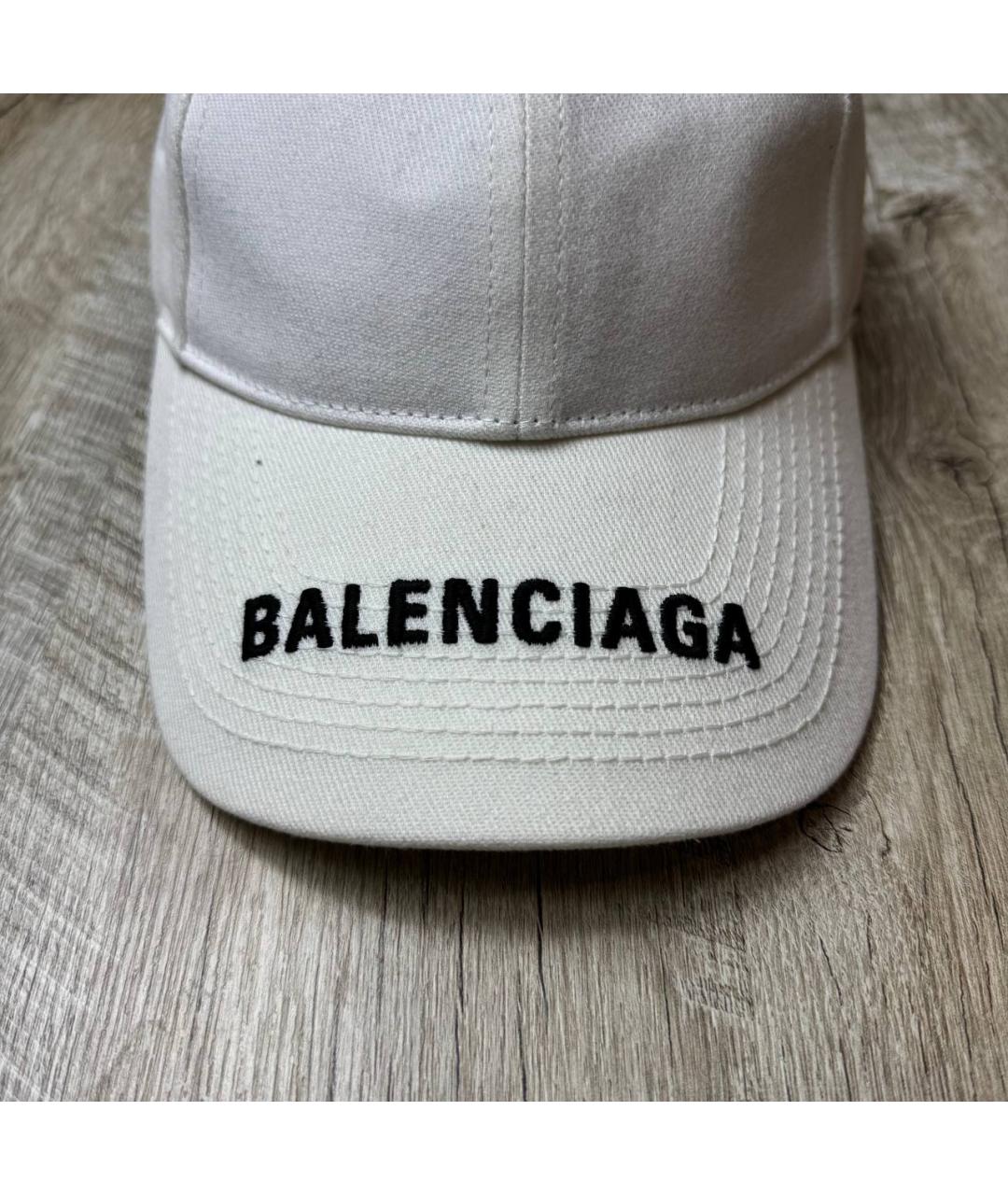 BALENCIAGA Белая кепка/бейсболка, фото 2