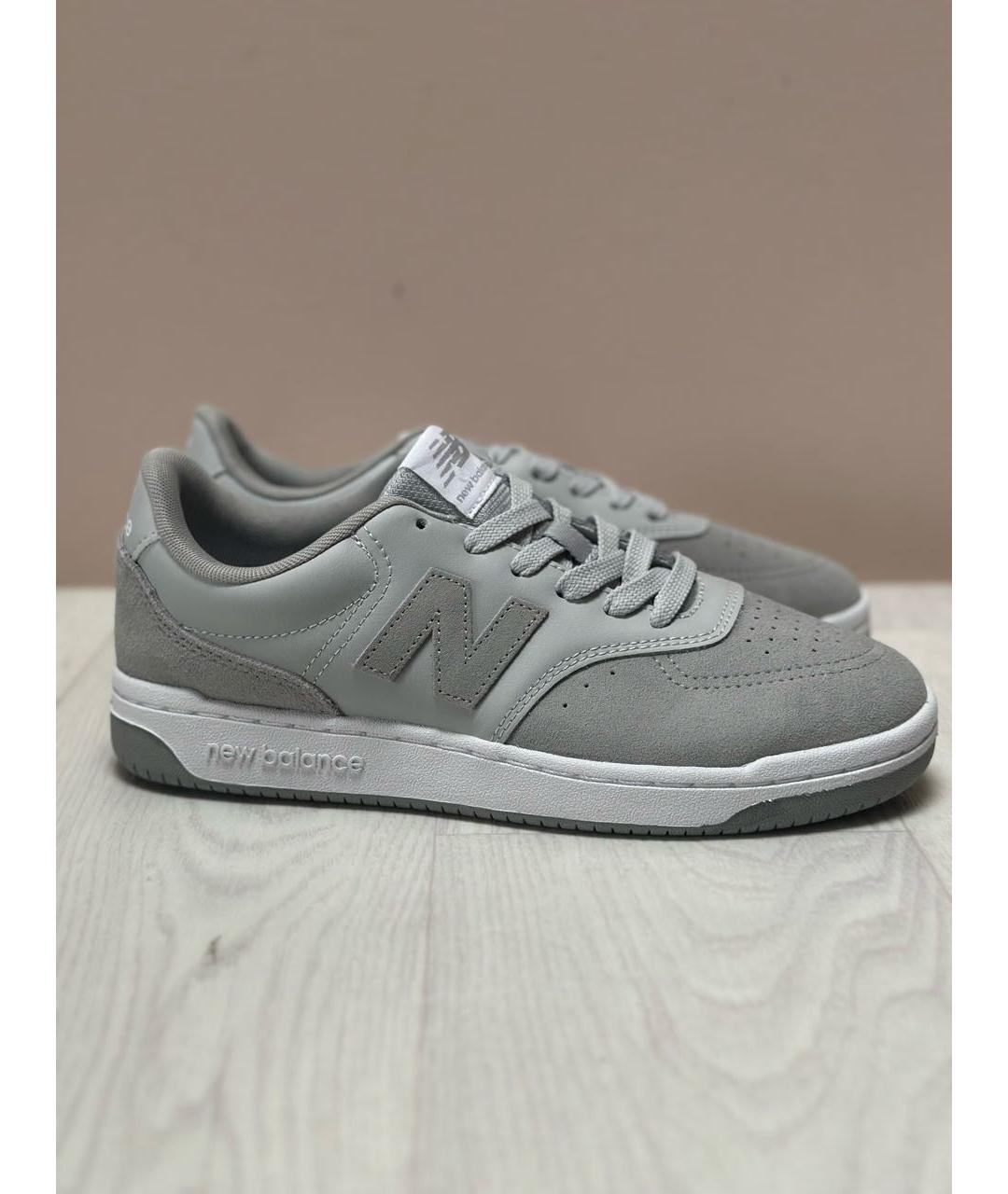 NEW BALANCE Серые замшевые кеды, фото 2