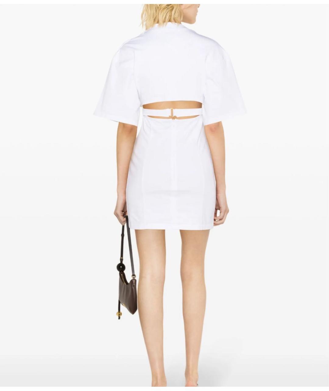 JACQUEMUS Белое хлопковое повседневное платье, фото 2