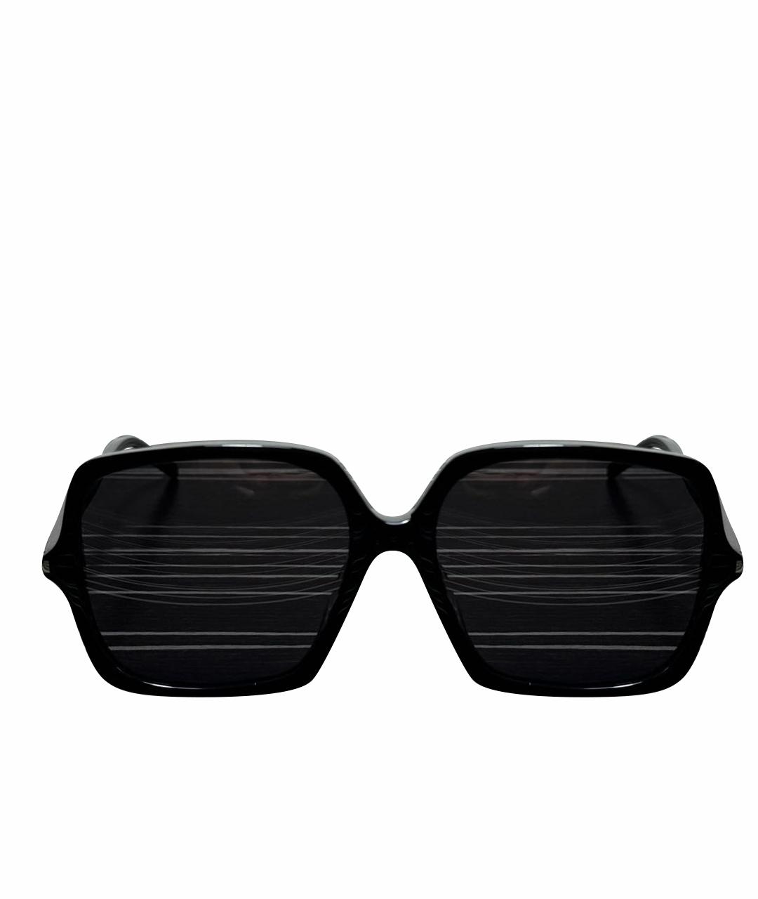 SAINT LAURENT Черные пластиковые солнцезащитные очки, фото 1