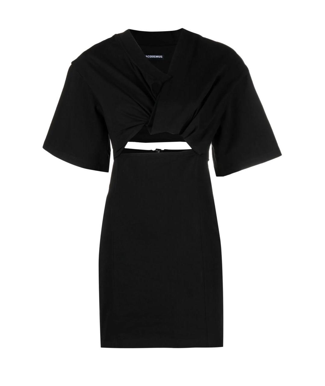 JACQUEMUS Черное повседневное платье, фото 6