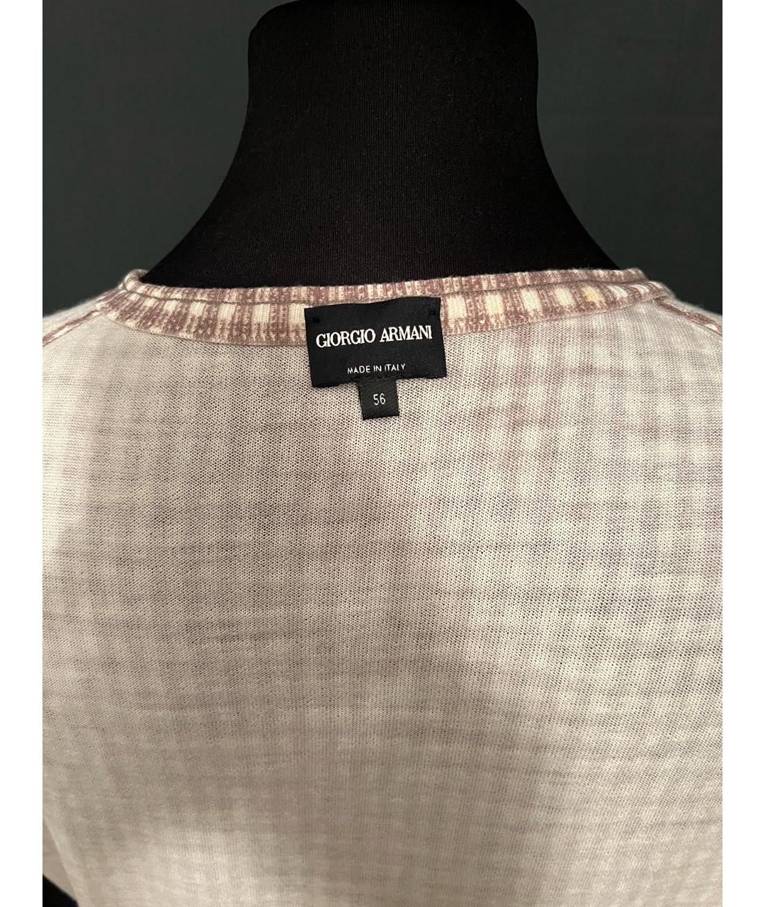 GIORGIO ARMANI Бежевая шерстяная жилетка, фото 3
