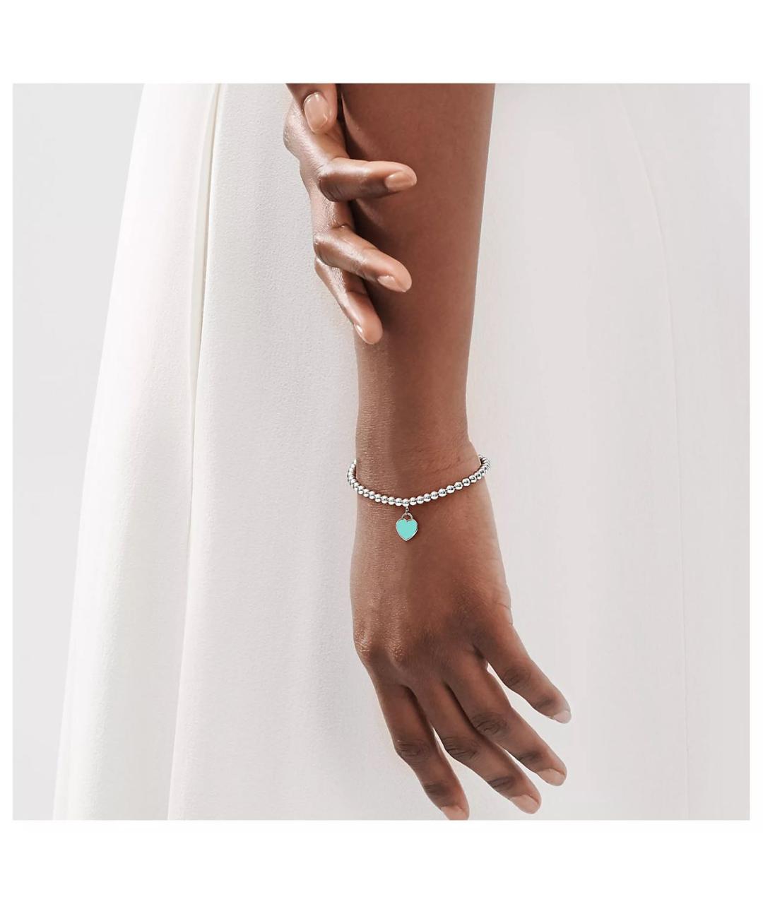 TIFFANY&CO Бирюзовый серебряный браслет, фото 2