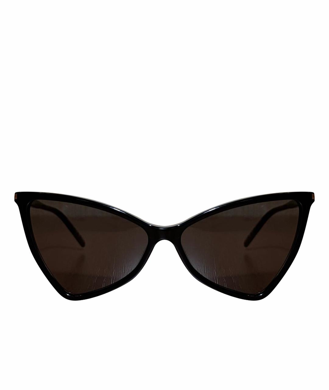 SAINT LAURENT Черные пластиковые солнцезащитные очки, фото 1
