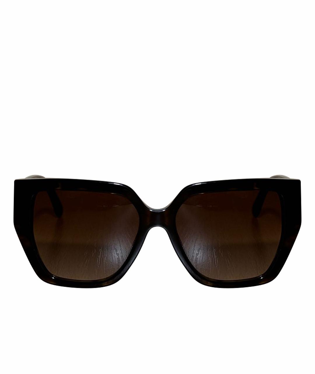 DOLCE&GABBANA Коричневые пластиковые солнцезащитные очки, фото 1