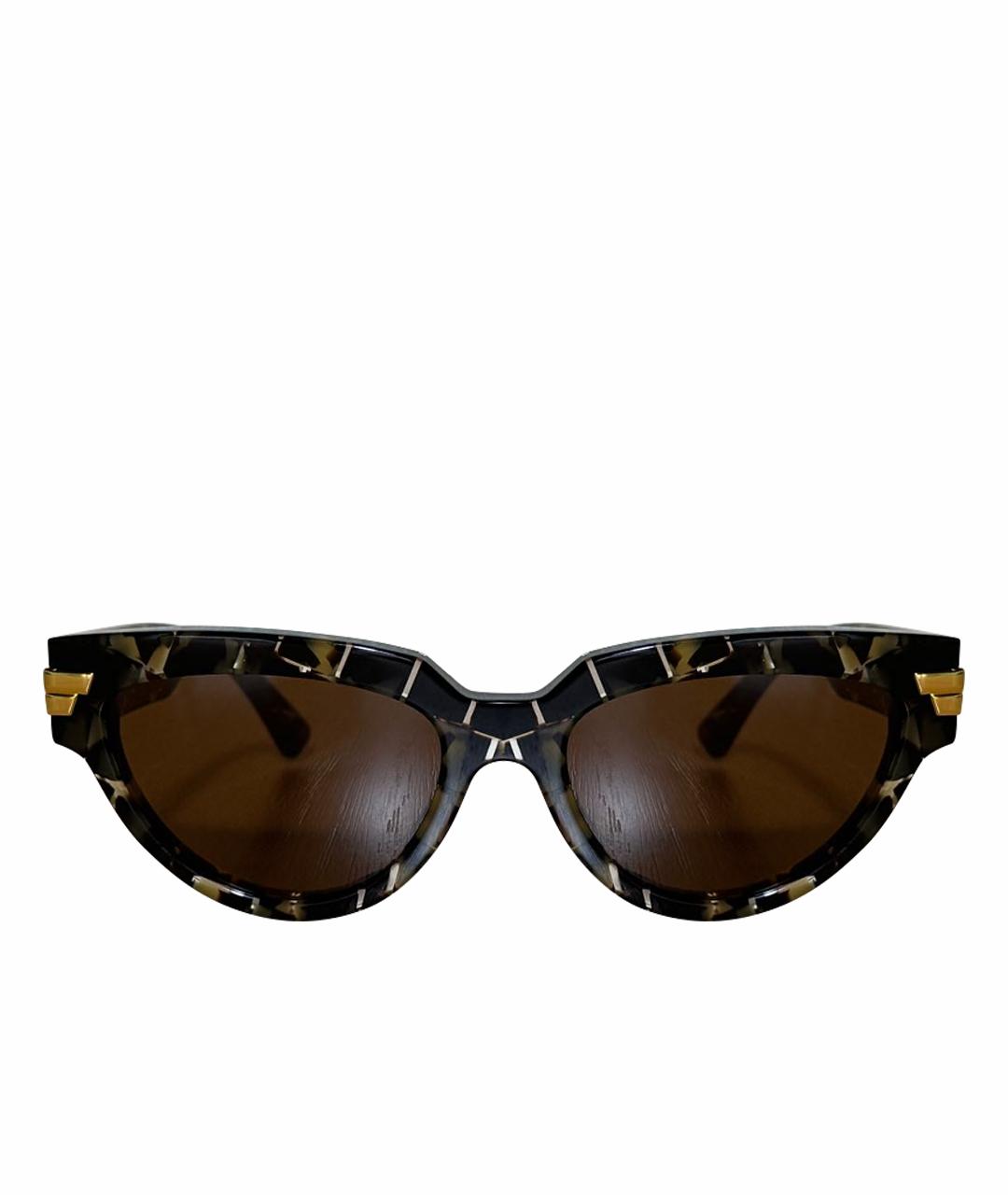 BOTTEGA VENETA Черные пластиковые солнцезащитные очки, фото 1