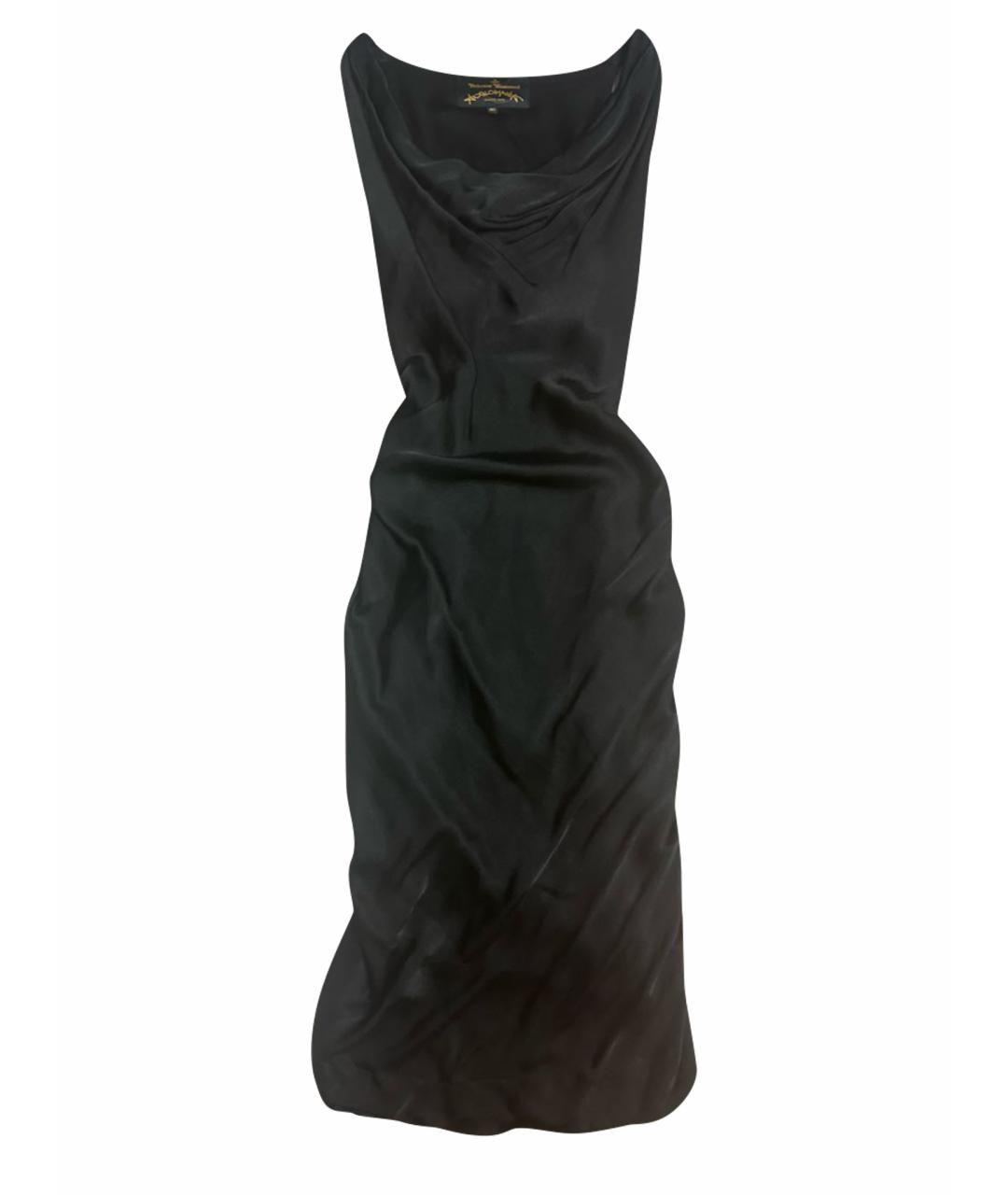 VIVIENNE WESTWOOD Черное вискозное коктейльное платье, фото 1
