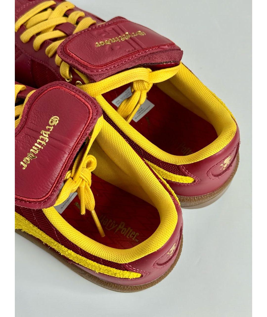 PUMA Бордовые кожаные низкие кроссовки / кеды, фото 7