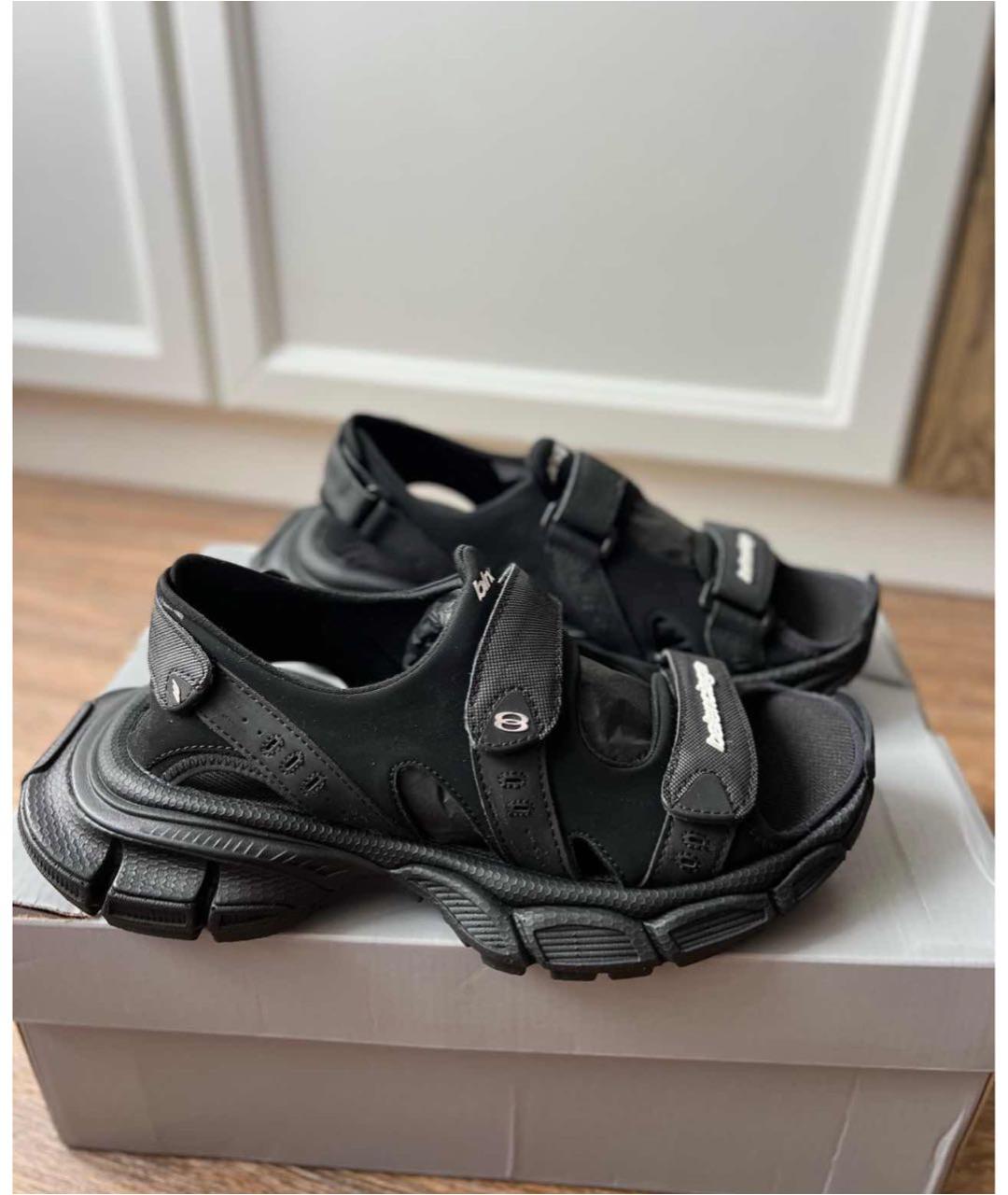 BALENCIAGA Черные босоножки, фото 3