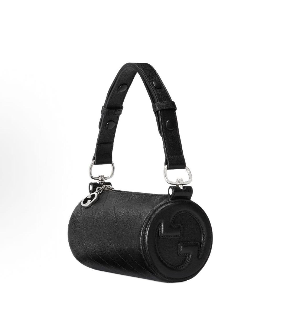 GUCCI Черная кожаная сумка с короткими ручками, фото 2