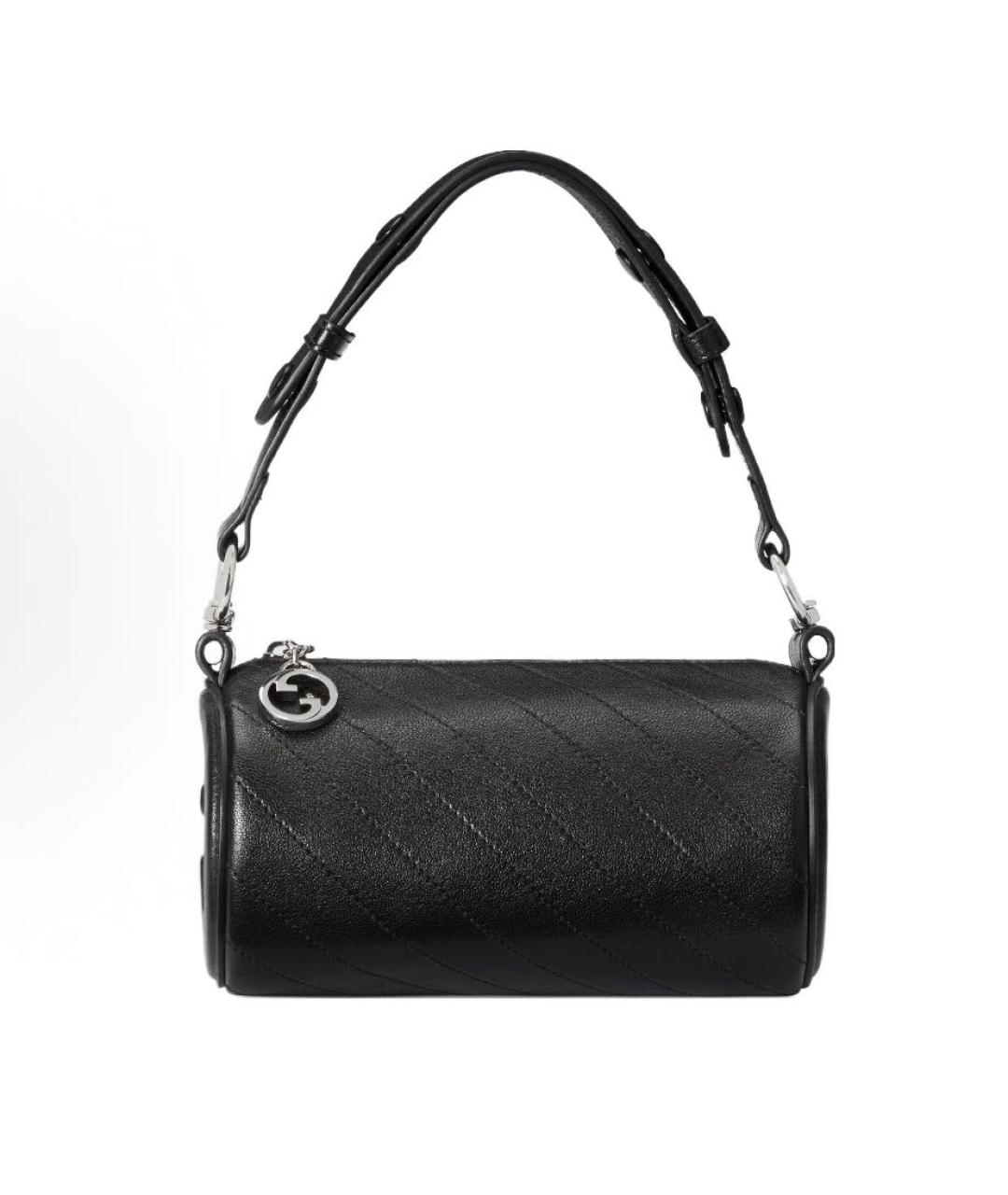 GUCCI Черная кожаная сумка с короткими ручками, фото 7