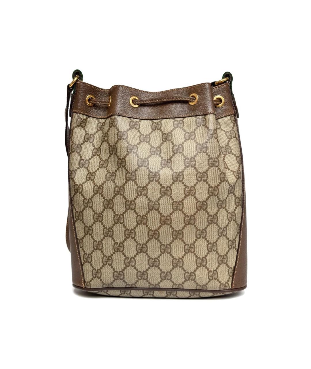 GUCCI Бежевая кожаная сумка тоут, фото 2