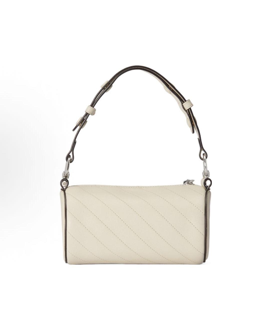 GUCCI Белая кожаная сумка с короткими ручками, фото 3