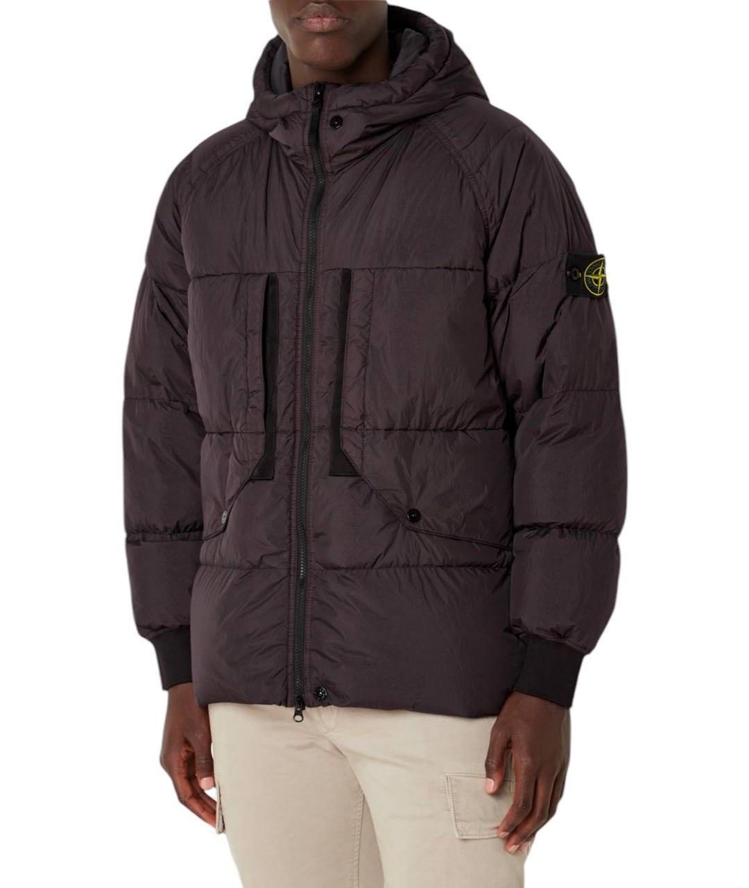 STONE ISLAND Фиолетовый пуховик, фото 4