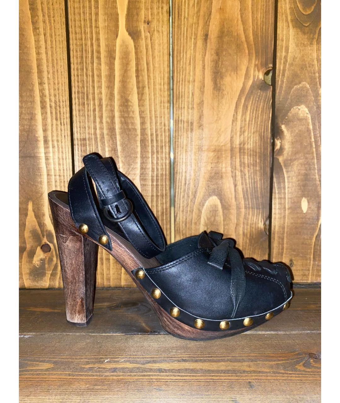 MIU MIU Черные кожаные туфли, фото 9