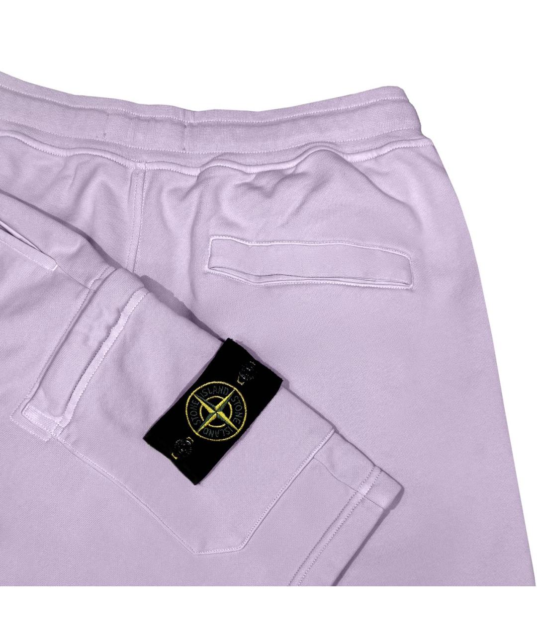 STONE ISLAND Фиолетовые хлопковые шорты, фото 3