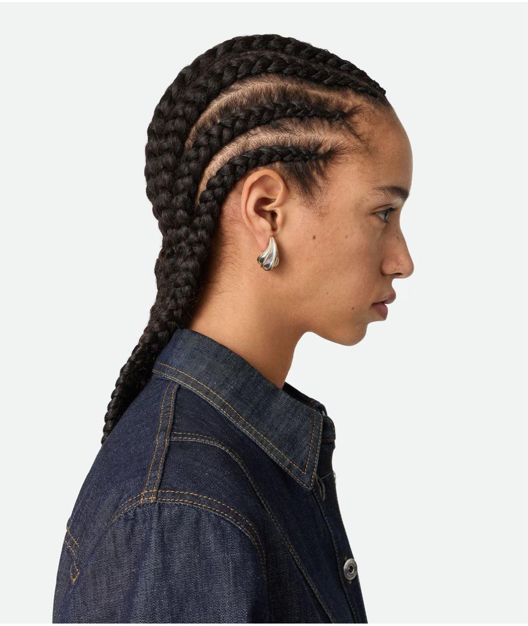 BOTTEGA VENETA Золотые серьги из желтого золота, фото 4