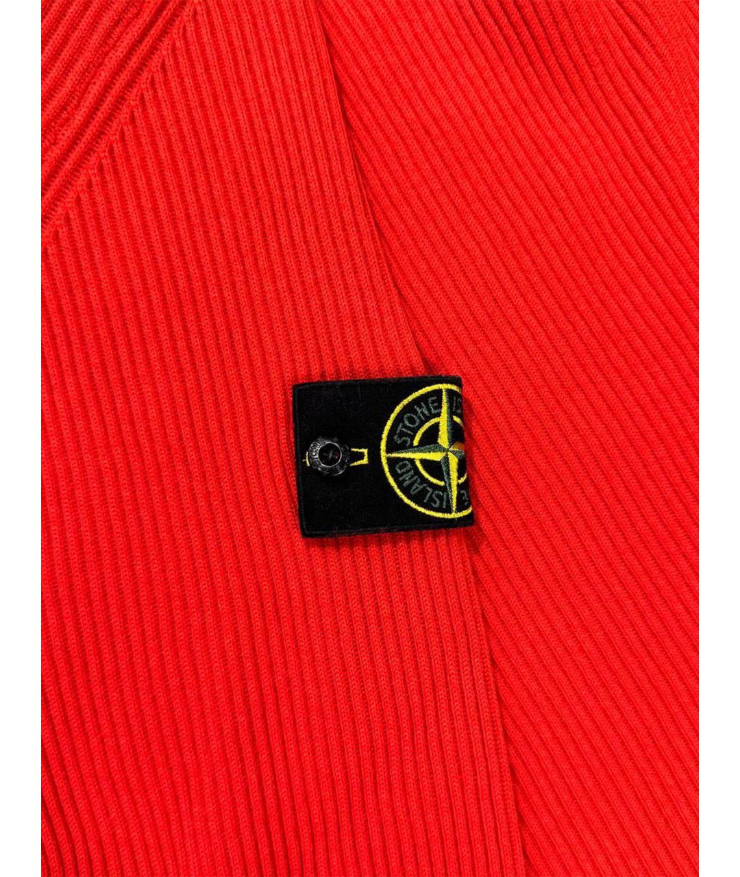 STONE ISLAND Красный шерстяной джемпер / свитер, фото 9